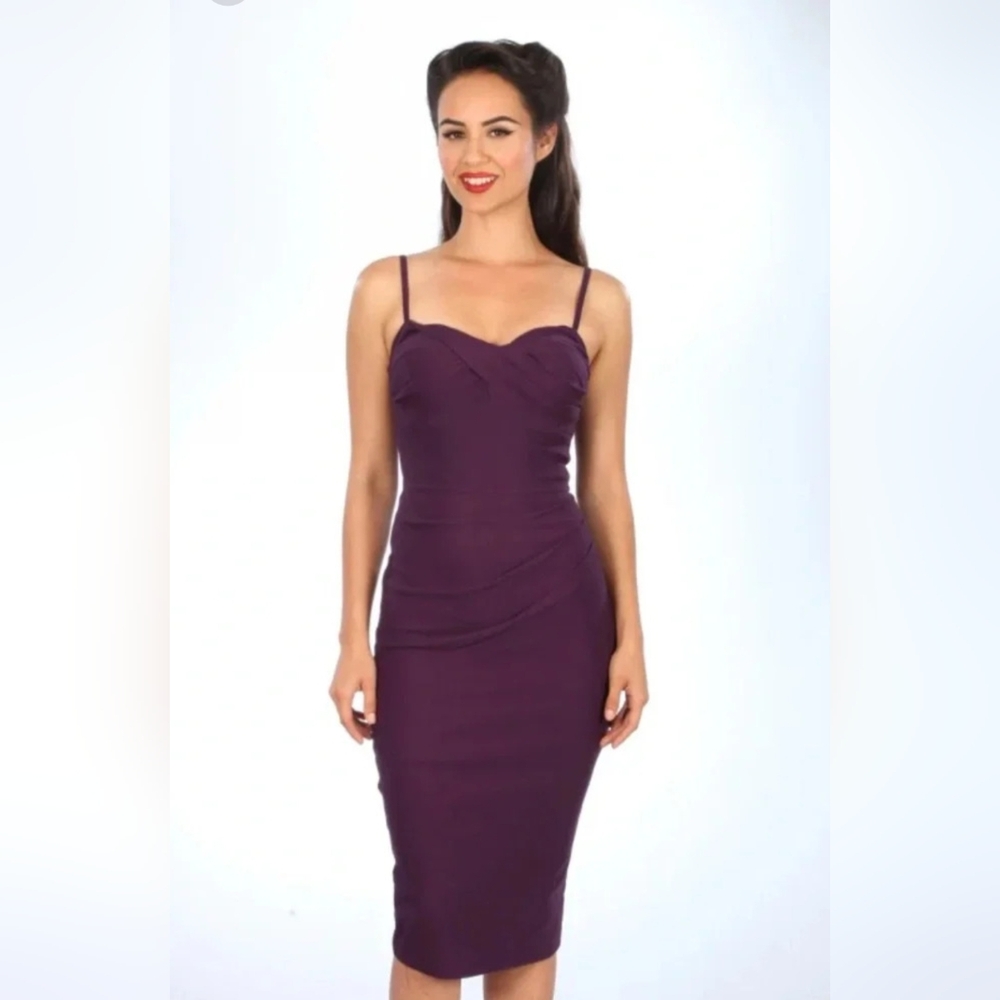 Stop Staring Million Dollar Baby Bodycon Purple Dress - Picture 2 of 7